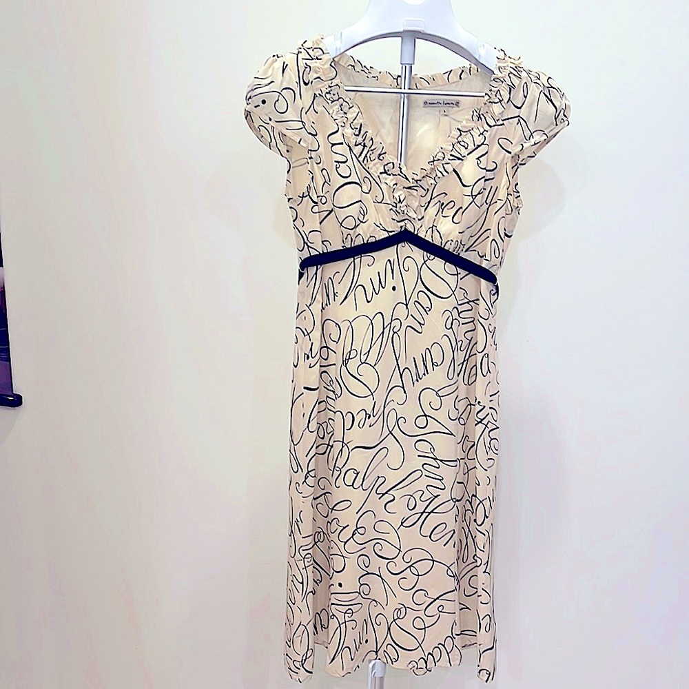 Nanette Lepore Original 100% Silk “boyfriend” Dress Size 6
